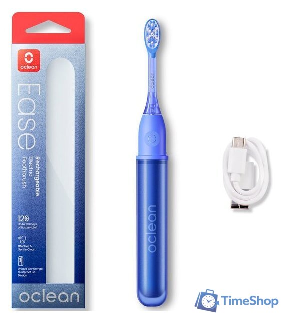 Электрическая зубная щетка Oclean Ease N1800 (синий) - Изображение №1 — Интернет-магазин Time-Shop