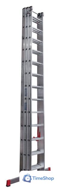 Лестница-стремянка Новая высота NV 523 трёхсекционная индустриальная 3x13 ступеней - Изображение №5 — Интернет-магазин Time-Shop