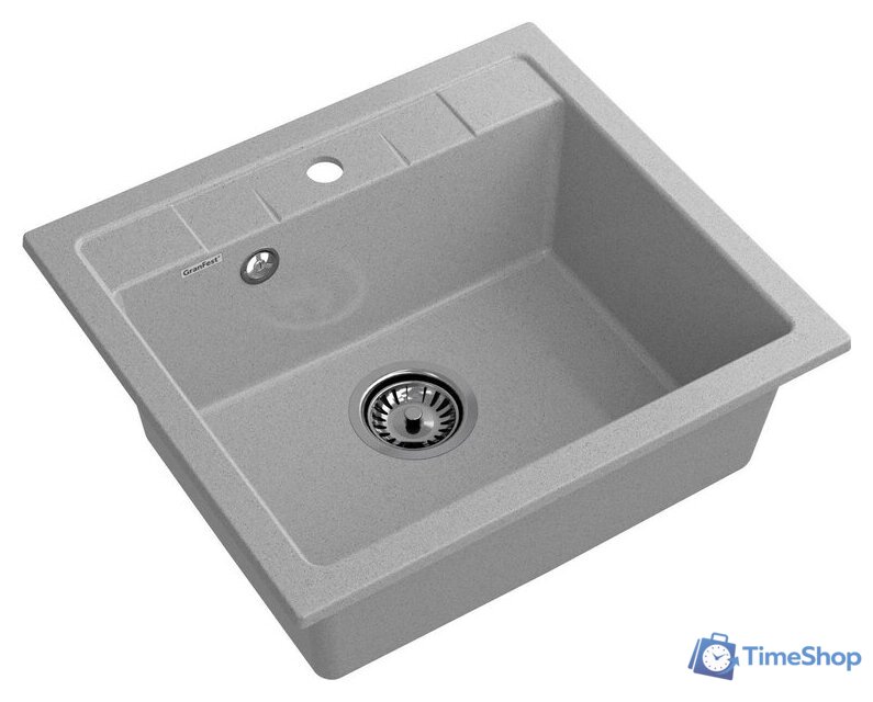 Кухонная мойка GranFest Quadro 561 (серый) - Изображение №3 — Интернет-магазин Time-Shop