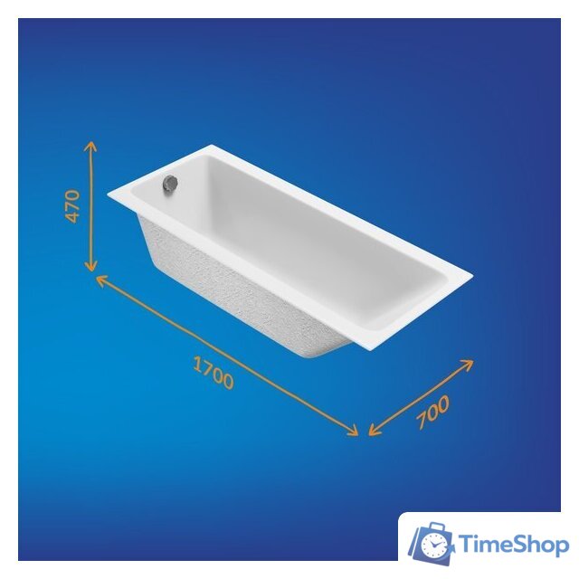 Ванна Cersanit Crea 170x70 64870 - Изображение №7 — Интернет-магазин Time-Shop