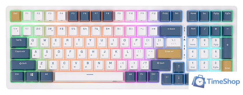 Клавиатура Royal Kludge RK98 RGB Klein Blue (RK Brown) - Изображение №2 — Интернет-магазин Time-Shop