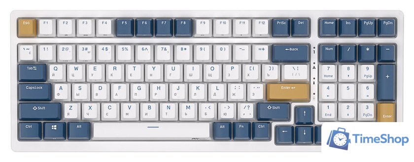 Клавиатура Royal Kludge RK98 RGB Klein Blue (RK Brown) - Изображение №1 — Интернет-магазин Time-Shop