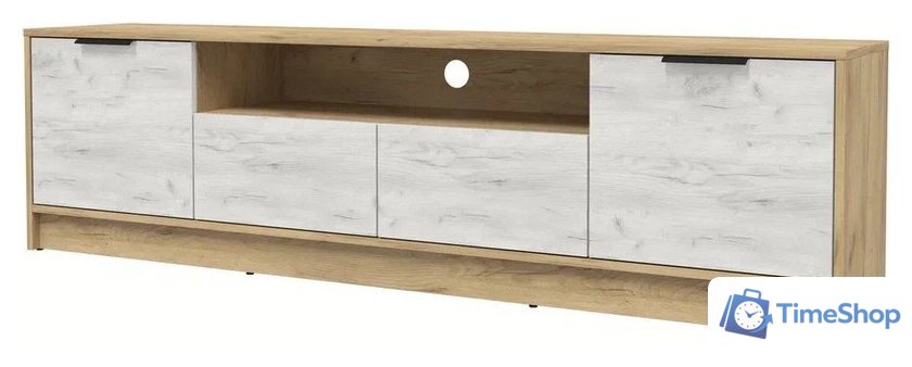 Тумба Интерлиния ТВ Концепт КТ-ТВ4-50 (дуб белый/дуб золотой) - Изображение №1 — Интернет-магазин Time-Shop