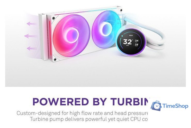 Система жидкостного охлаждения для процессора NZXT Kraken Elite 280 RGB RL-KR28E-W2 - Изображение №2 — Интернет-магазин Time-Shop