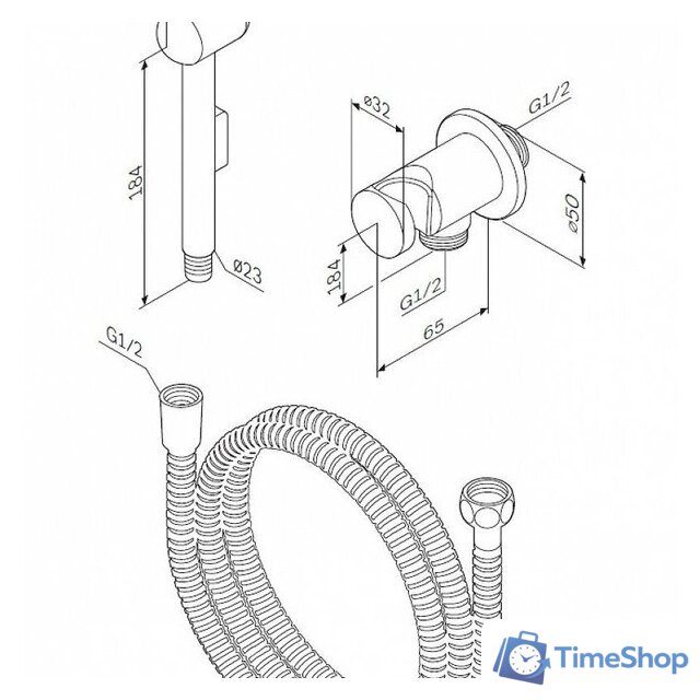 Гигиенический душ AM.PM F0202100 - Изображение №2 — Интернет-магазин Time-Shop