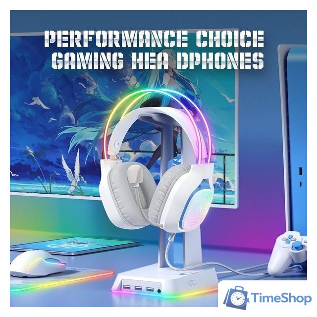 Наушники Onikuma X22 (белый) - Изображение №2 — Интернет-магазин Time-Shop