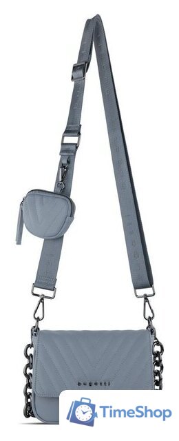 Женская сумка Bugatti Sira 49332039 (голубой) - Изображение №5 — Интернет-магазин Time-Shop