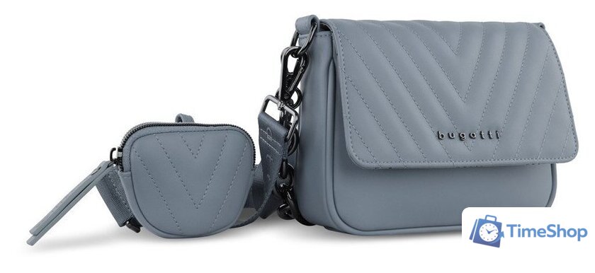 Женская сумка Bugatti Sira 49332039 (голубой) - Изображение №2 — Интернет-магазин Time-Shop
