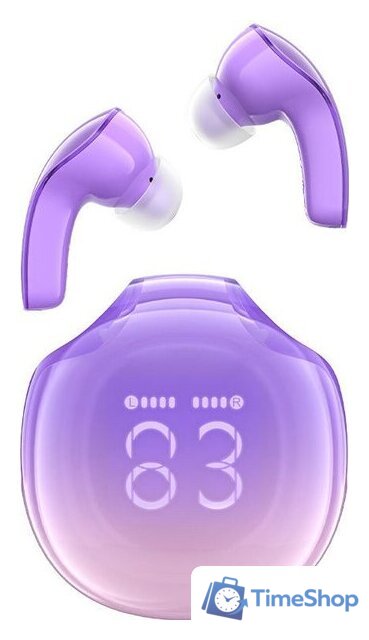 Наушники AceFast T9 Crystal Air (фиолетовый) - Изображение №1 — Интернет-магазин Time-Shop