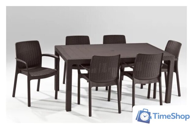 Стол Keter Melody (коричневый) - Изображение №4 — Интернет-магазин Time-Shop