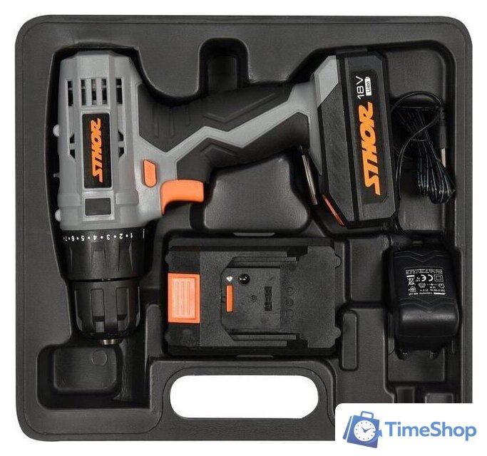 Дрель-шуруповерт Sthor 78972 (с 2-мя АКБ) - Изображение №4 — Интернет-магазин Time-Shop
