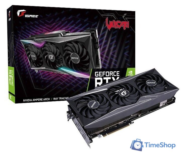 Видеокарта Colorful iGame GeForce RTX 3080 Ti Vulcan OC-V 12GB GDDR6X - Изображение №2 — Интернет-магазин Time-Shop