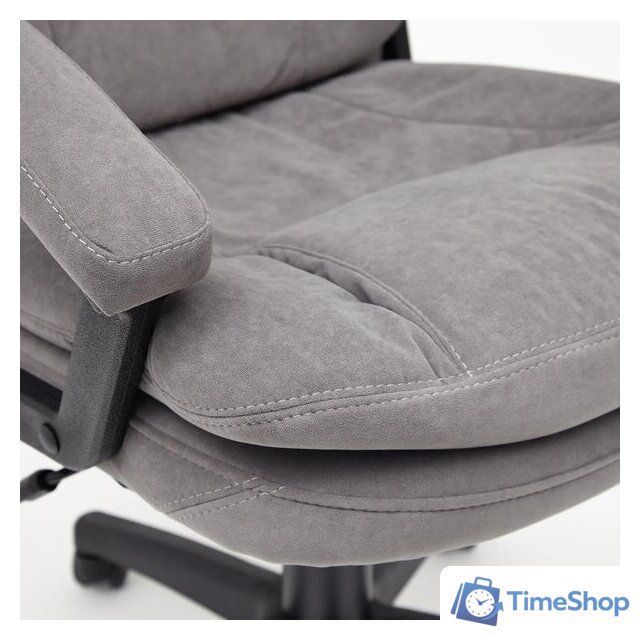 Офисное кресло TetChair Comfort LT флок (серый) - Изображение №11 — Интернет-магазин Time-Shop