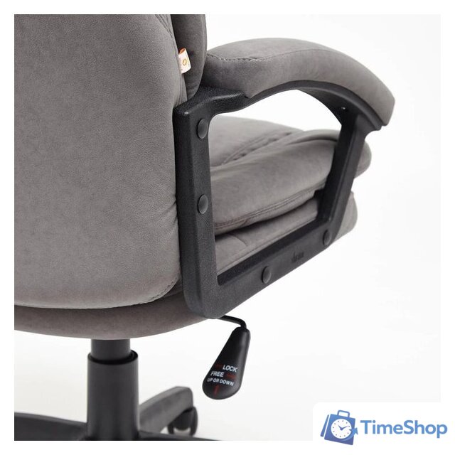 Офисное кресло TetChair Comfort LT флок (серый) - Изображение №6 — Интернет-магазин Time-Shop