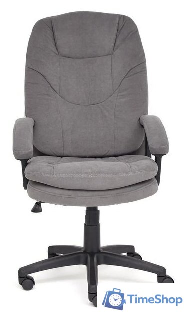 Офисное кресло TetChair Comfort LT флок (серый) - Изображение №16 — Интернет-магазин Time-Shop