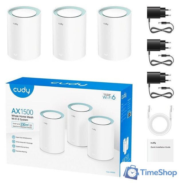 Wi-Fi система Cudy M1500 1.0 (3-Pack) - Изображение №2 — Интернет-магазин Time-Shop