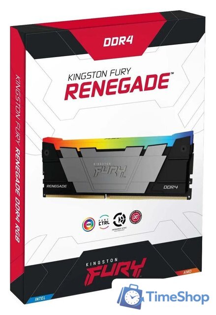 Оперативная память Kingston FURY Renegade RGB 2x8ГБ DDR4 4000 МГц KF440C19RB2AK2/16 - Изображение №4 — Интернет-магазин Time-Shop