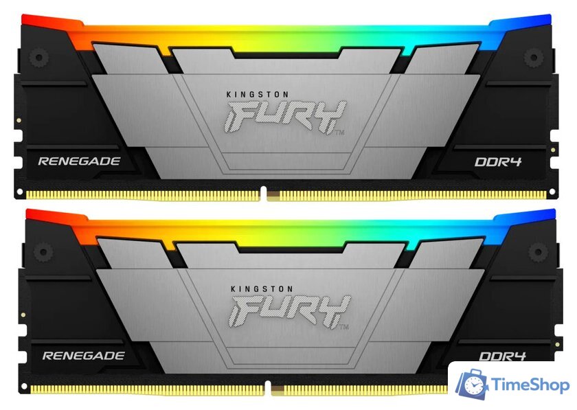 Оперативная память Kingston FURY Renegade RGB 2x8ГБ DDR4 4000 МГц KF440C19RB2AK2/16 - Изображение №1 — Интернет-магазин Time-Shop