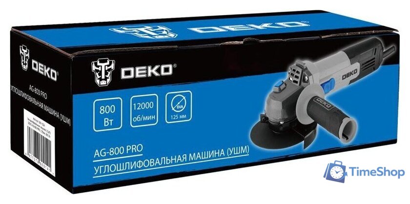 Угловая шлифмашина Deko AG-800 PRO 081-1024 - Изображение №5 — Интернет-магазин Time-Shop