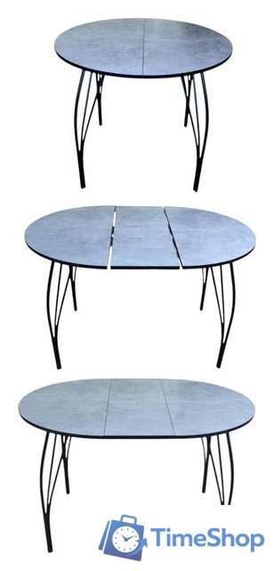 Кухонный стол СВД Юнио Юнио 066.П16.МО (бетон) - Изображение №2 — Интернет-магазин Time-Shop