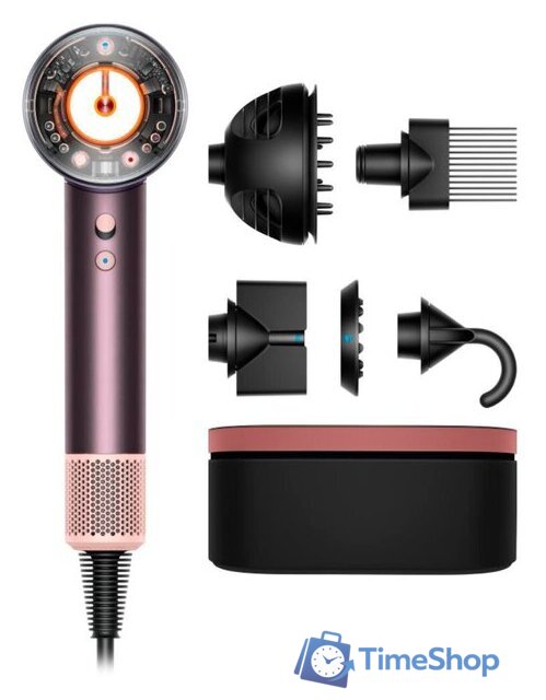 Фен Dyson HD16 Supersonic Nural Curly+Coily (с переходником на евровилку, яшмовая слива) - Изображение №1 — Интернет-магазин Time-Shop