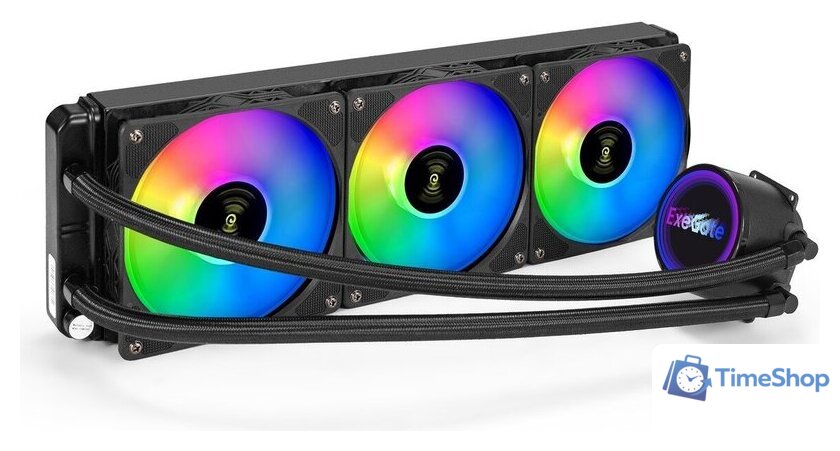 Система жидкостного охлаждения для процессора ExeGate BlackWater-360.PWM.RGB EX297325RUS - Изображение №1 — Интернет-магазин Time-Shop