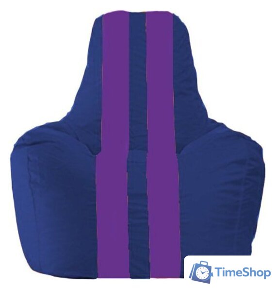 Кресло-мешок Flagman Спортинг С1.1-117 (синий/фиолетовый) - Изображение №1 — Интернет-магазин Time-Shop