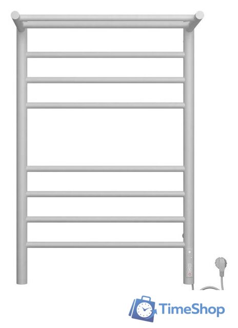 Полотенцесушитель TERMINUS Аврора П8 500х800 с полкой quick touch RAL 9003 (матовый белый) - Изображение №1 — Интернет-магазин Time-Shop