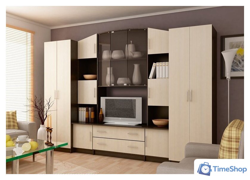 Стенка Горизонт Макарена (венге-дуб) - Изображение №1 — Интернет-магазин Time-Shop