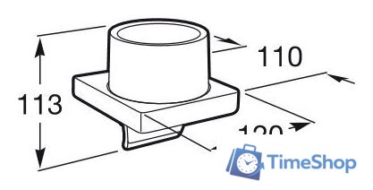 Дозатор для жидкого мыла Roca Tempo A817037001 - Изображение №2 — Интернет-магазин Time-Shop