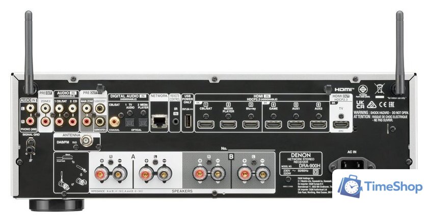 AV ресивер Denon DRA-900H (серебристый) - Изображение №4 — Интернет-магазин Time-Shop