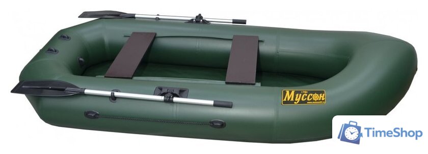 Гребная лодка Муссон К-280 (зеленый) - Изображение №6 — Интернет-магазин Time-Shop