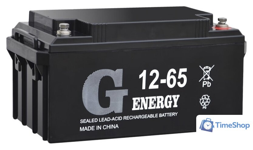 Аккумулятор для ИБП G-Energy 12-65 (12В/65 А·ч) - Изображение №1 — Интернет-магазин Time-Shop