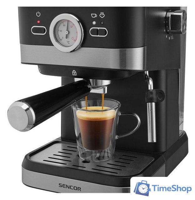 Рожковая кофеварка Sencor SES 1721BK - Изображение №7 — Интернет-магазин Time-Shop