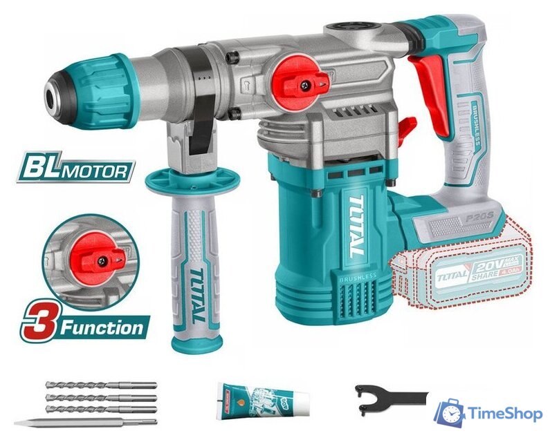 Перфоратор Total TRHLI20288 (без АКБ, набор оснастки) - Изображение №1 — Интернет-магазин Time-Shop