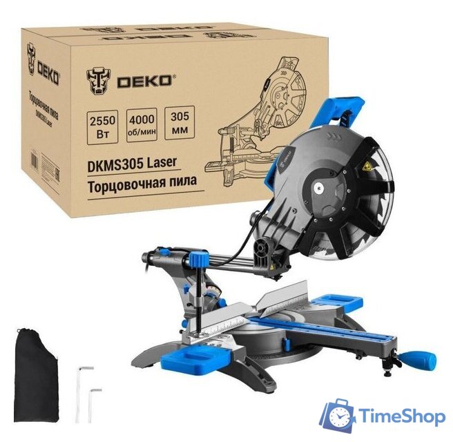 Торцовочная пила Deko DKMS305 Laser 084-1060 - Изображение №1 — Интернет-магазин Time-Shop