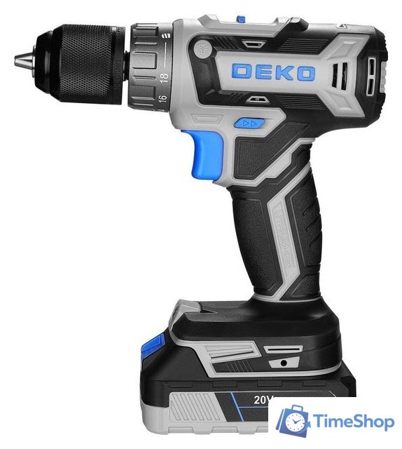 Дрель-шуруповерт Deko ZKCD20V PRO 084-1005 (с 2-мя АКБ, кейс) - Изображение №3 — Интернет-магазин Time-Shop