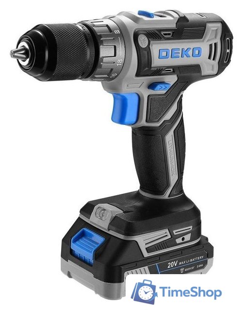 Дрель-шуруповерт Deko ZKCD20V PRO 084-1005 (с 2-мя АКБ, кейс) - Изображение №2 — Интернет-магазин Time-Shop