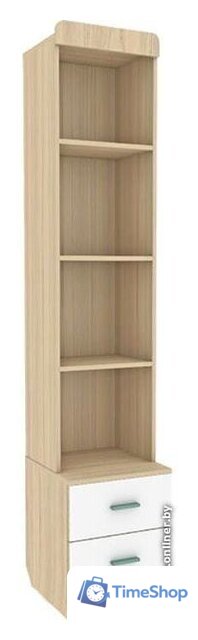 Стеллаж Аквилон Кот №5.2 (туя светлая/белый) - Изображение №1 — Интернет-магазин Time-Shop