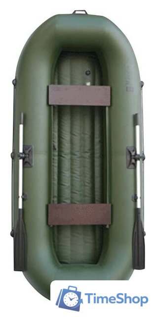 Гребная лодка Муссон В-290 НД (зеленый) - Изображение №1 — Интернет-магазин Time-Shop