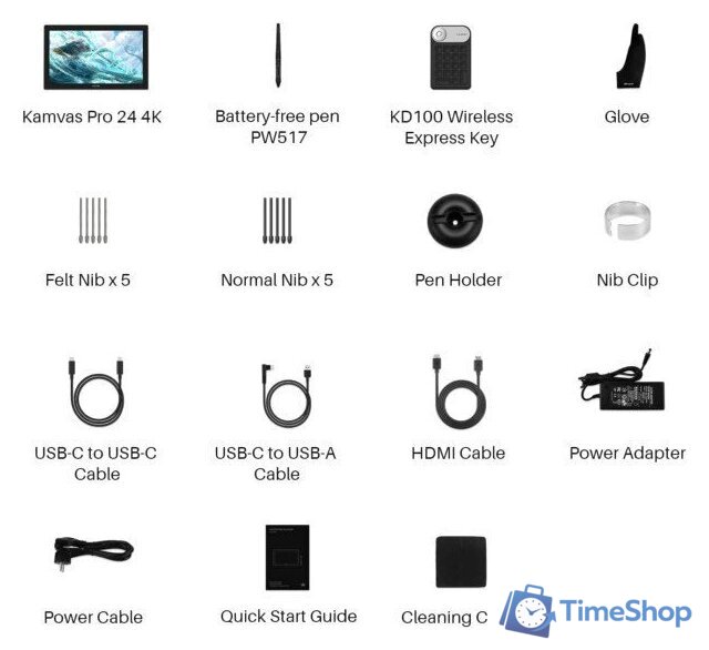 Графический монитор Huion Kamvas Pro 24 4K - Изображение №11 — Интернет-магазин Time-Shop