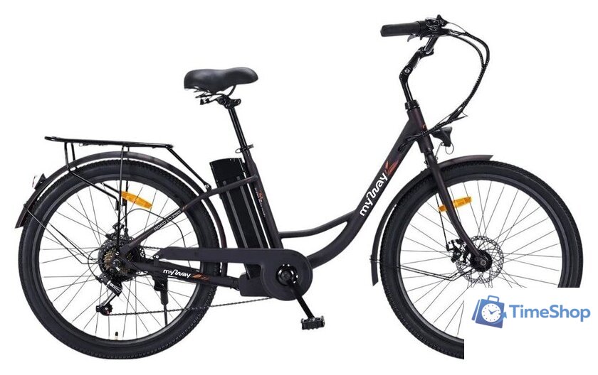 Электровелосипед MyWay Road 1.0 250 26 (17, черный антрацит) - Изображение №1 — Интернет-магазин Time-Shop