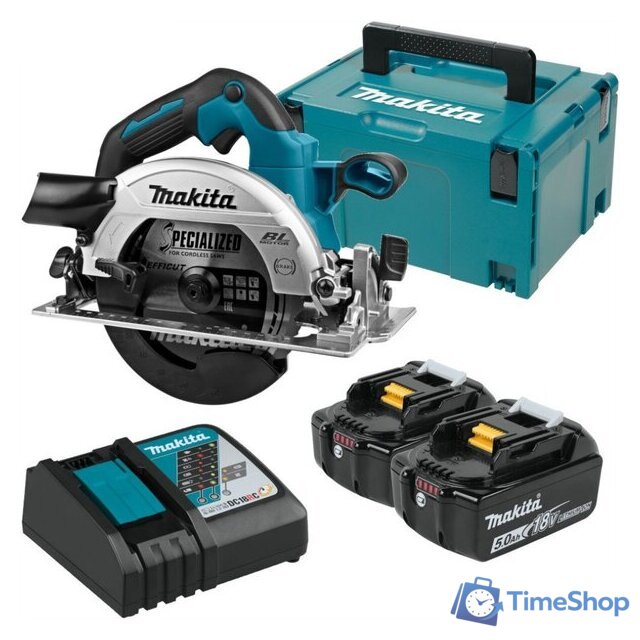 Дисковая (циркулярная) пила Makita DHS660RTJ (с 2-мя АКБ) - Изображение №1 — Интернет-магазин Time-Shop