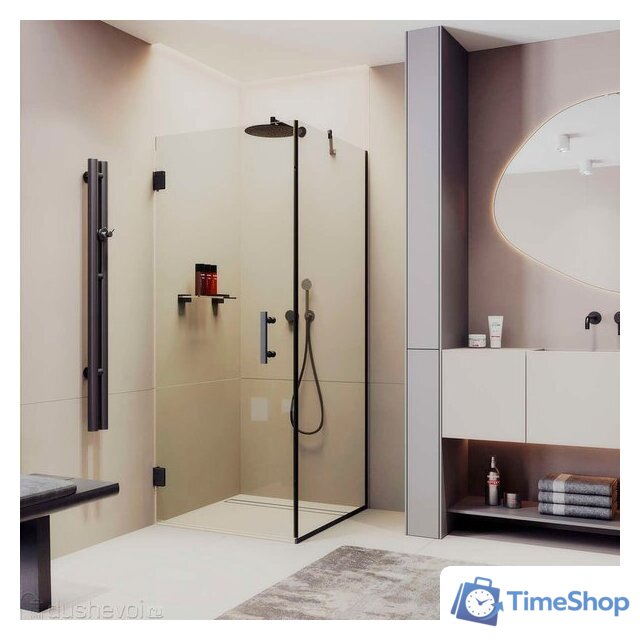 Душевой уголок MaybahGlass MGY-1304-6 (бесцветное стекло/черный) - Изображение №2 — Интернет-магазин Time-Shop