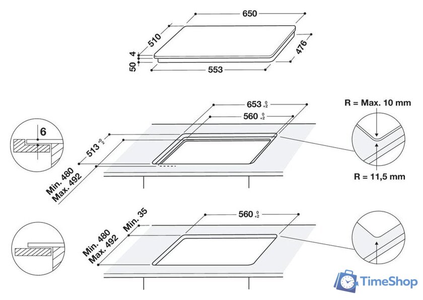 Варочная панель Whirlpool WF S8865 NE - Изображение №11 — Интернет-магазин Time-Shop