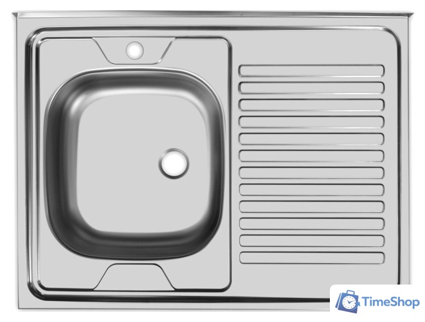 Кухонная мойка Ukinox Стандарт STD800.600 4C 0L (с сифоном) - Изображение №1 — Интернет-магазин Time-Shop