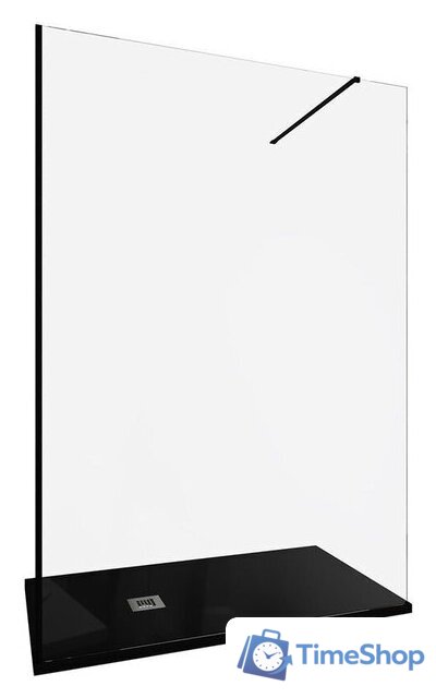 Душевая стенка Allen Brau Infinity 1 3.21027.BBA 323819 (черный браш) - Изображение №2 — Интернет-магазин Time-Shop