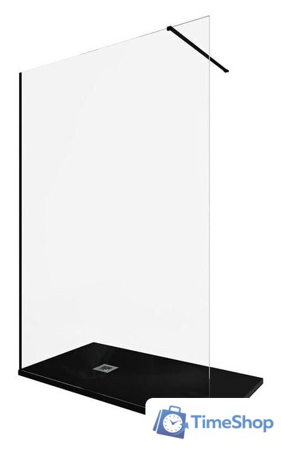 Душевая стенка Allen Brau Infinity 1 3.21027.BBA 323819 (черный браш) - Изображение №1 — Интернет-магазин Time-Shop