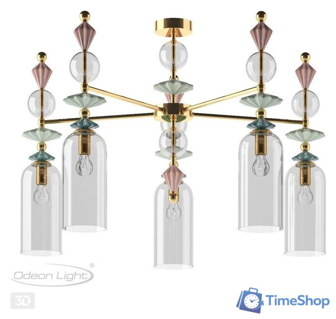 Подвесная люстра Odeon Light Classic 4855/5C - Изображение №5 — Интернет-магазин Time-Shop