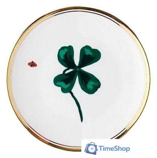 Тарелка десертная Bitossi La Tavola Scomposta FTB00263 (большой клевер/божья коровка) - Изображение №1 — Интернет-магазин Time-Shop